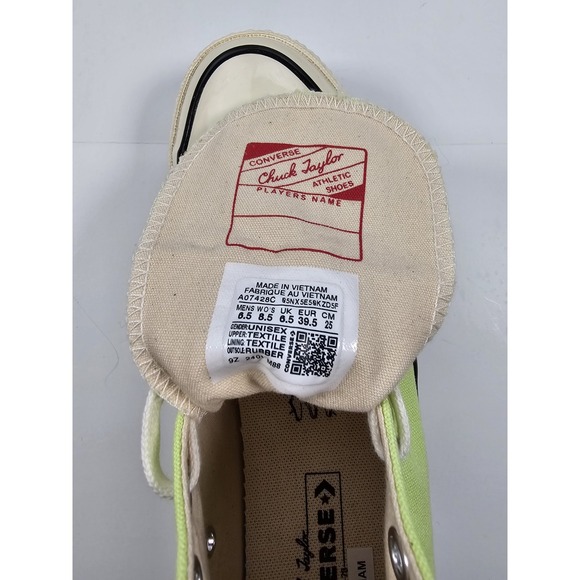 Converse Chuck Taylor 70 High Top Sneaker Citron This M 6.5 / W 8.5 - Picture 3 of 8